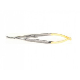 Barraquer micro needle holder c.t.- 13 cm - smooth tips