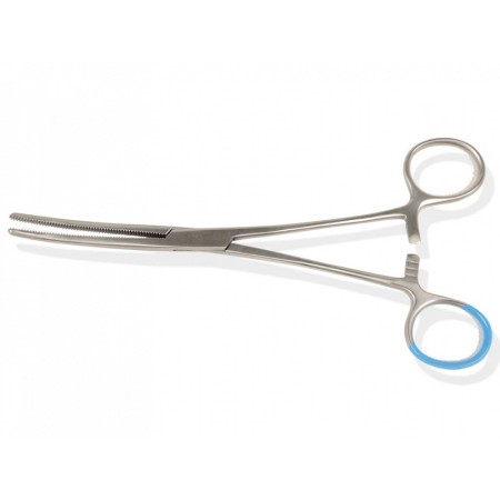 Pinces stériles en forme de pois - courbées - 18 cm - paquet 25 pièces.