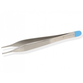 Pinza adson chirurgica sterile - retta - 12 cm 1x2 denti - conf. 25 pz.