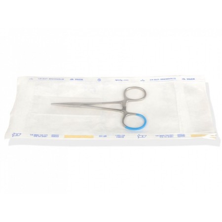 H. sterile hämostatische moskitopinzette - gerade - 12,5 cm - packung 25 stk.