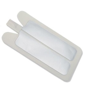 Piastre neutre monouso bipartite per adulti 216x106 mm f7820