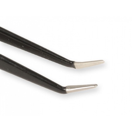 Straight "non-stick" forceps - 20 cm - 1 mm angled tips