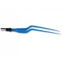 Bipolar forceps with bayonet, 20 cm, 1 mm tips