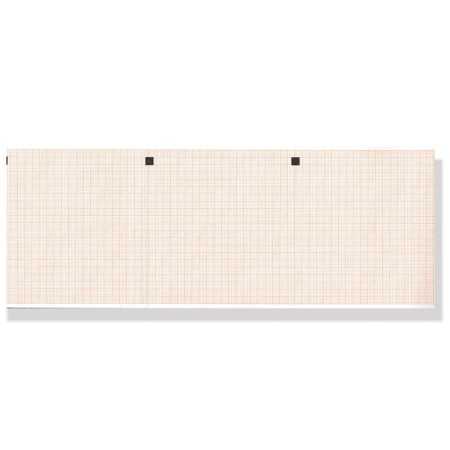 EKG-Thermopapier 112x100 mmxm x 300 orangefarbenes Gitter Packung - Packung 25 Packungen