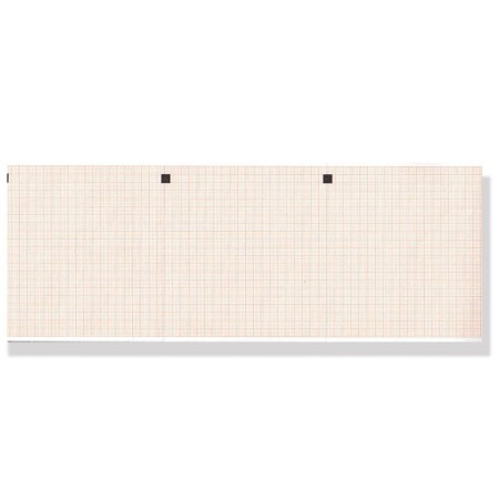 Papel térmico ECG 112x100 mmxm x 300 pack cuadrícula naranja - pack 25 paquetes
