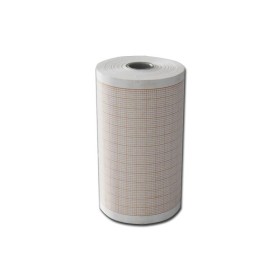 Papier thermique ECG 80x25 mmxm - rouleau quadrillé orange - 10 rouleaux