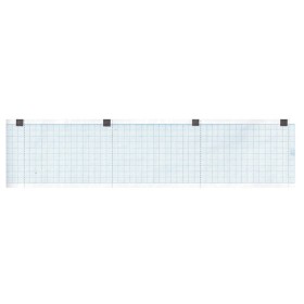 Papel ecg térmico 60x15 mmxm - rollo de rejilla azul - 25 rollos