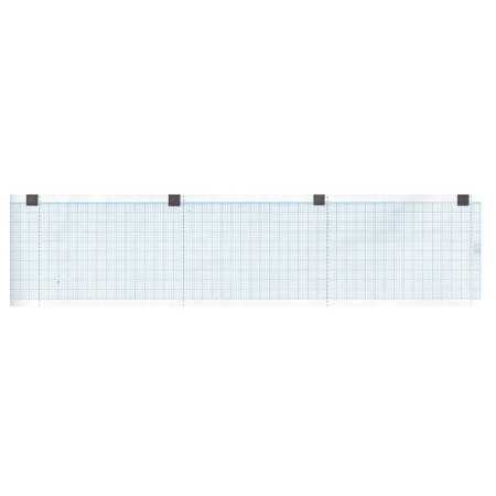 Carta termica ecg 60x15 mmxm - rotolo griglia blu - 25 rotoli