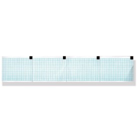 ECG thermisch papier 60x75 mm x 250 - blauw raster pack - pak 25 stuks.