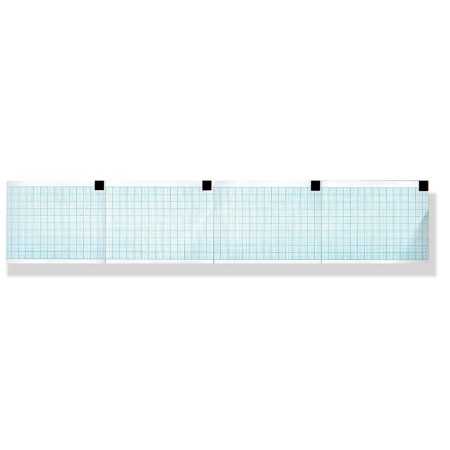 ECG thermisch papier 60x75 mm x 250 - blauw raster pack - pak 25 stuks.