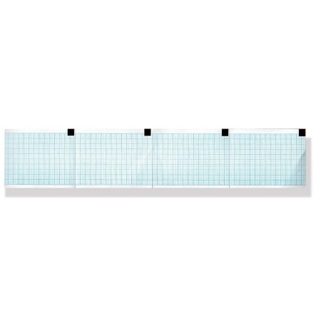 Hârtie termică ecg 60x75 mm x 250 - pachet cu grilă albastră - pachet de 25 buc.