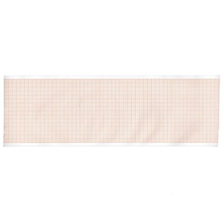 Carta termica ecg 90x28 mmxm - rotolo griglia arancio - 10 rotoli