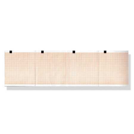 EKG-Thermopapier 80x70 mm - orangefarbene Gitterpackung - Packung 20 Parzellen