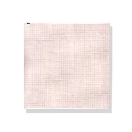 Papel térmico ecg 210x280 mm - paquete de cuadrícula naranja - 1 paquete