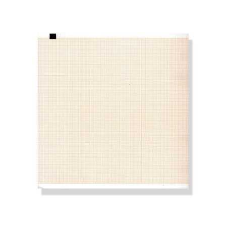 Papel térmico ECG 210x300 mmxm - paquete de cuadrícula naranja - 1 paquete