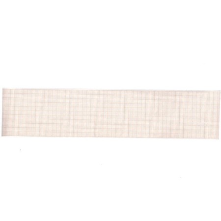 Hârtie termică ecg 58x25 mm x m - rolă cu grilă portocalie - 20 role