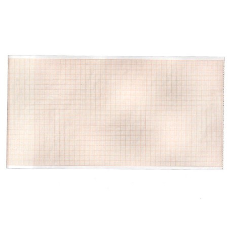 Papier thermique ecg 112x27 mmxm - rouleau de grille orange - 10 rouleaux