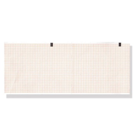 Carta termica ecg 108x140 mmxm - pacco griglia arancio - conf. 25 pacchi
