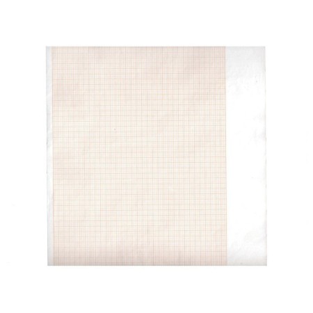 Carta termica ecg 210x20 mmxm - rotolo griglia arancio - 5 rotoli