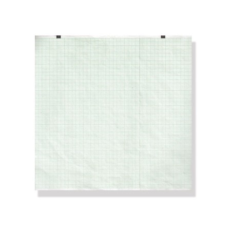 Hârtie termică ecg 210x140 mm - pachet cu grilă verde - pachet de 10