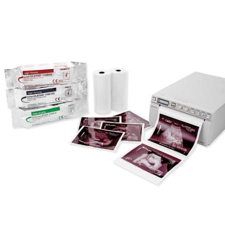 Papel para impresora de vídeo dúric compatible con Sony UPP-110S - pack 5 piezas.