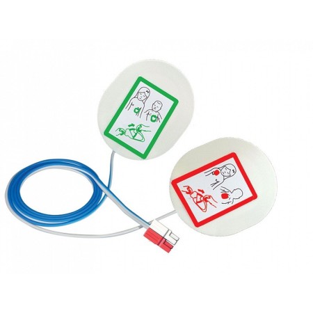 Compatible pediatric plates for cardiac defib. s. and g.e. see also 55002 - 1 pair