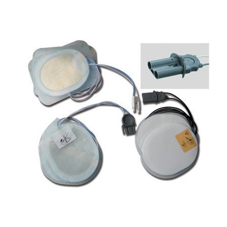 Par de almofadas desfibriladoras agilent, philips medical, laerdal - 1 par f7950