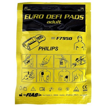 Paire de tampons défibrillateurs agilent, philips medical, laerdal - 1 paire f7950