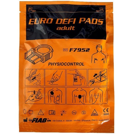 Pair of paddles for medtronic physiocontrol, osatu bexen, cardioline defibrillators - 1 pair f7952