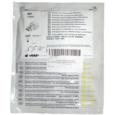 Pár defibrilátorových podložek drager, innomed, s&w, welch allyn - 1 pár f7955