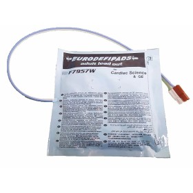 Fiab F7957W Pair of Disposable Defibrillator Plates Compatible with Cardiac Science and Ge