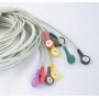 Cavo paziente 10 fili iec con bottone per ecg cardioline 100s e 100l