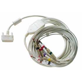 Cable paciente 10 hilos IEC enchufe 4 mm para ecg Cardioline 100S y 100L