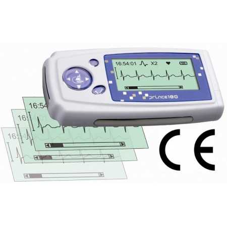 180A, 3-kanaals handheld mini-ECG met 8 interpretaties