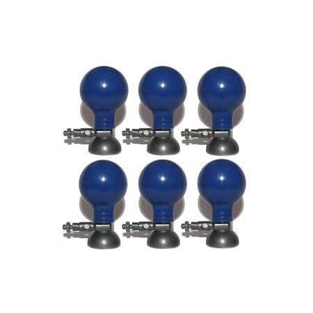 Set of 6 Paediatric Precordial Electrodes - diameter 15 mm