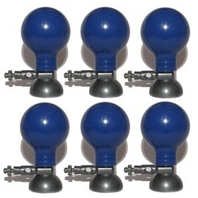 Set von 6 prekordialelektroden – durchmesser 24 mm
