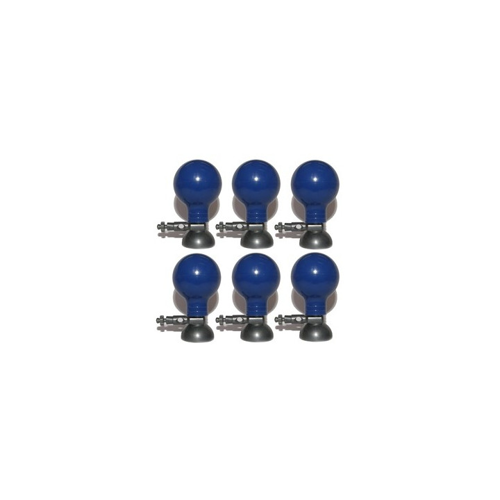 Set med 6 prekordiala elektroder – diameter 24 mm