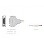 ECG Patient Cable 2.2 m - Banana - Compatible with Fukuda Denshi