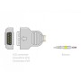 Kabel pacjenta ekg 2,2 m - banana - kompatybilny z ge marquette