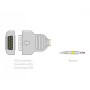 Cable de paciente de ECG de 2,2 m - Banana - Compatible con GE Marquette