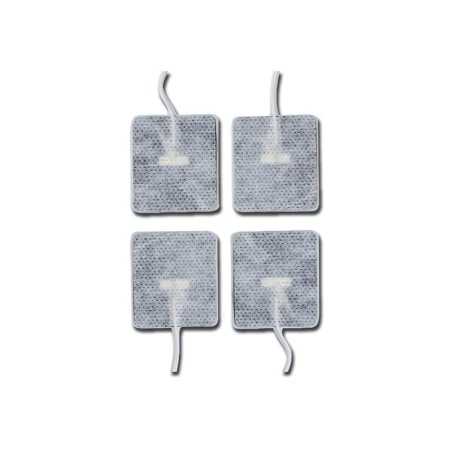 Fully gelled electrodes 45x35 mm with wire - pack 4 pcs.