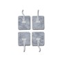 Fully gelled electrodes 45x35 mm with wire - pack 4 pcs.