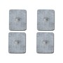 Electrodes for electrostimulation and tens 45x35 mm button - pack 4 pcs.