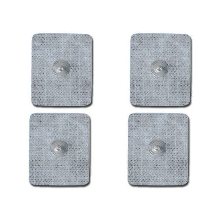 Electrodes for electrostimulation and tens 45x35 mm button - pack 4 pcs.