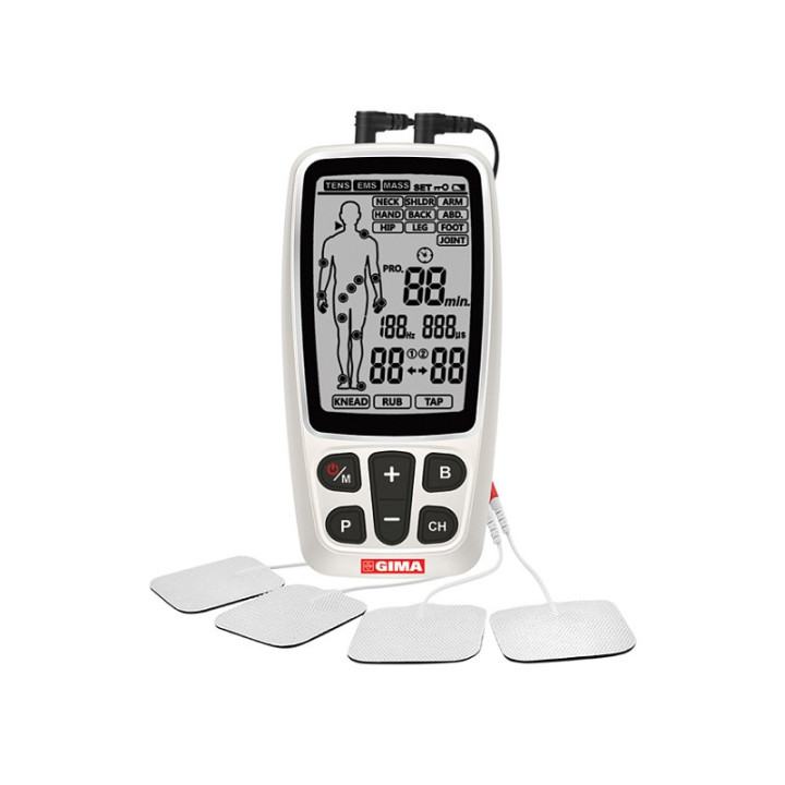GIMA-care TENS/EMS - 2 channels - 60 programs