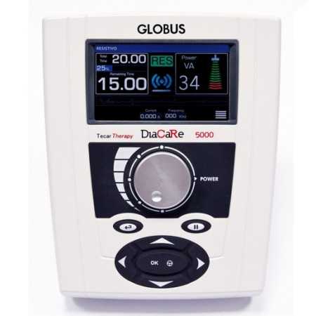 GLOBUS Diacare 5000 RE Tecar Therapy - Pantalla táctil a color con SISTEMA DE RECARGA