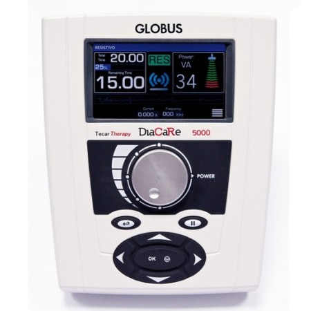 Globus diacare 5000 re terapia tecar - pantalla táctil a color con sistema recargable