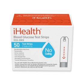 Ihealth krevní glukózové proužky pro 23509,23510,23514 - balení 50 kusů.
