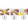 Automatic square safety hands - needle 23g - pack 100 pcs.