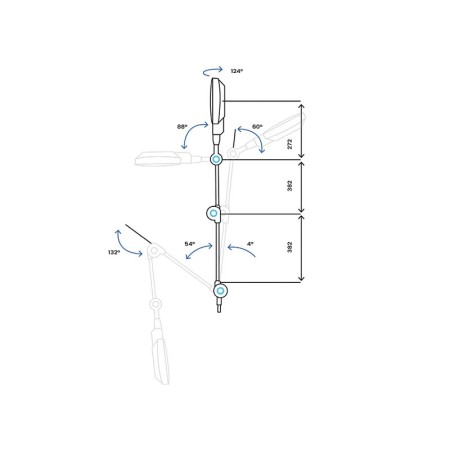 Lamp with gimanord plus led lens - on trolley